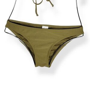 Xhilaration Green Glittery Cheeky Bikini Bottom Medium Jrs.